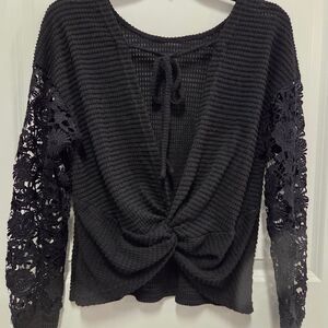 Women's Black Knit Sweater